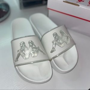 KAPPA WHITE AQUA 1 SLIDES